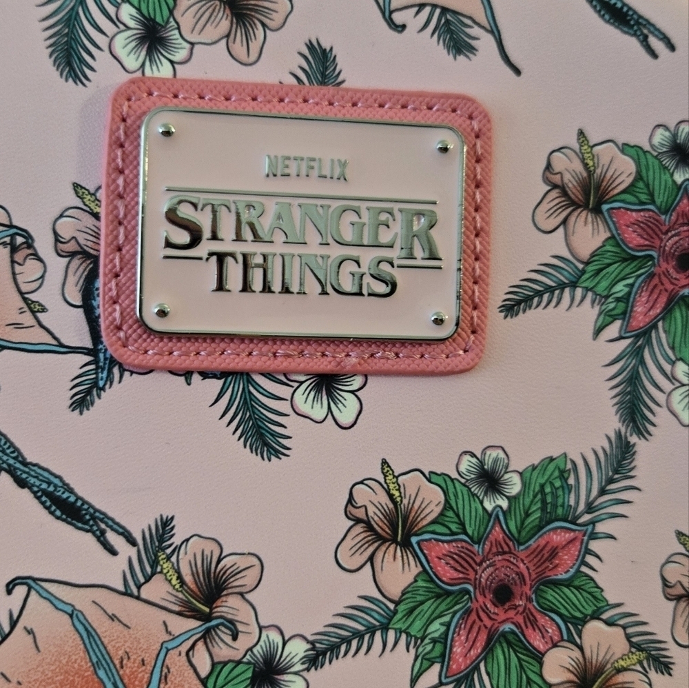 Loungefly Stranger Things Creatures Mini Backpack Pink NWOT - Picture 5 of 7